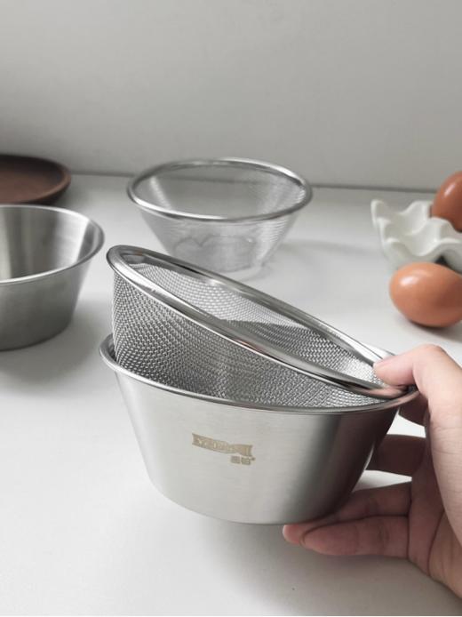 【日式多功能304迷你不锈钢沥水篮套装】一盆多用，沥水、装水果🍓全都用它‼️ 🥰 日式多功能304迷你不锈钢沥水篮小洗水果盘 👏 304不锈钢托盘食品可接触级别 👍 商品图4