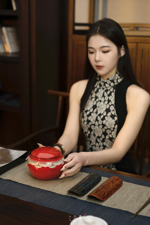 三希堂  流霞系列  火焰红莲 商品图0