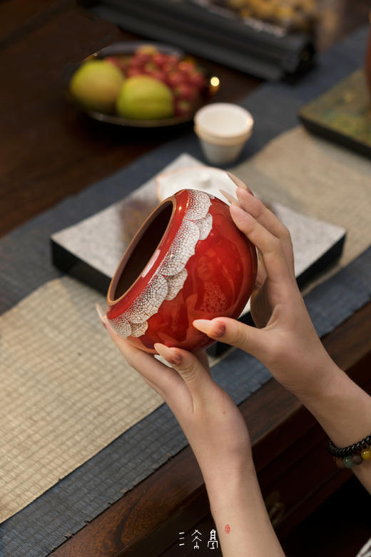 三希堂  流霞系列  火焰红莲 商品图6