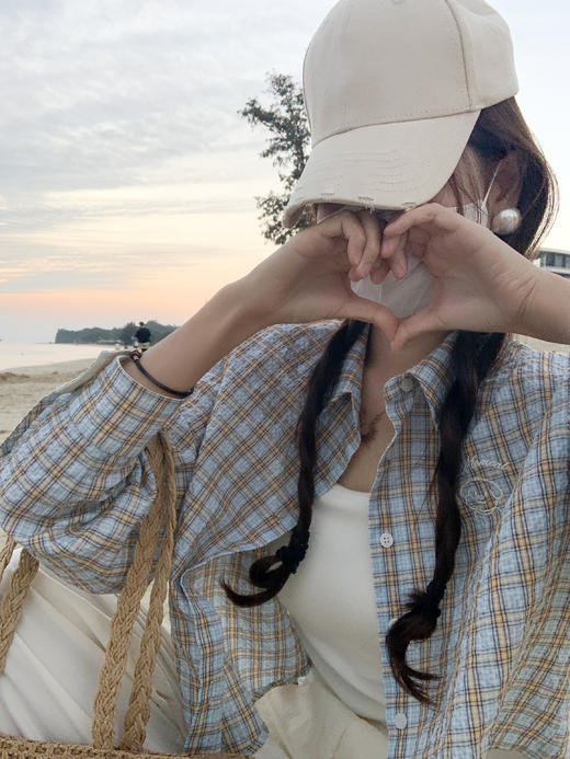 【149元任选2件】现货！复古撞色格子衬衫 商品图12