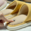 居家日式拖鞋  亚麻内里 /珊瑚绒内里 60D 海绵中底不塌陷 居家必备 商品缩略图3