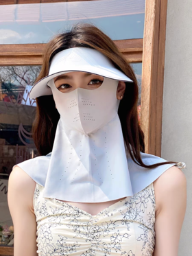 🔥【觉袈全护面罩防晒帽】防晒帽+防晒口罩+防晒面罩一步到位 锦纶冰丝面料触感绝了，今年夏天给我焊在脸上🥳