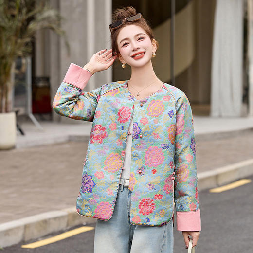 新中式国风外套，时尚洋气轻奢气质小香风上衣RSLD2811 商品图3