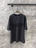 Balenciag*巴黎世家25Ss春夏新款重工炒色做旧字母T恤男女同款情侣系（DQJ） 商品缩略图11
