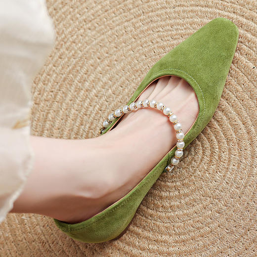 【预售5天】晚晚风配裙子韩系女鞋浅口平底鞋法式小香风洋气单鞋HCYYHD&5937 商品图2