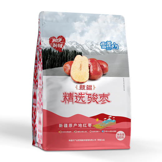 雪莲山·新疆精选骏枣500g（二级枣） 入口甜美柔和 余味悠长 商品图1