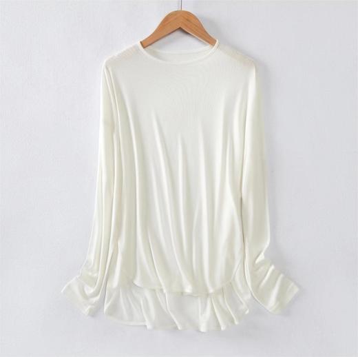 京东顺丰发货系列！【杉夏 新蚕丝面膜打底衫系列ZM8812+ZM8826】零触感 科技面料 莱赛尔桑蚕丝黄金配比 一件搞定四季百搭 商品图7