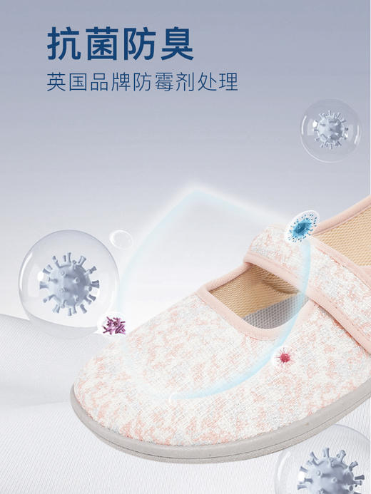 巴玛适春夏季软底妈妈款鞋子透气加肥宽松老人鞋防滑轻便脚宽脚肿A2 商品图8
