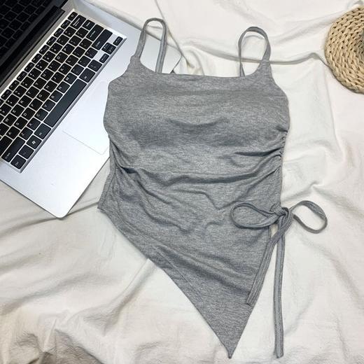 【49.9抢2件❗不规则开叉吊带】夏日性感C位就是你，自带胸垫+系带设计，内搭带胸垫外穿甜辣抹胸上衣吊带QQ 商品图6