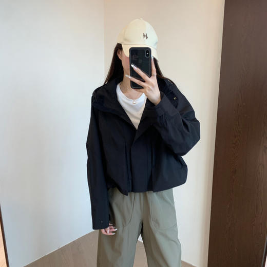 Lu家轻户外！2025防风雨双层透气层 宽松立裁版运动休闲连帽外套！ 商品图2