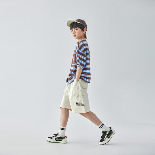 蓝汽水 2025春夏第二波新品宽松大口袋五分裤807B256028JY 商品图3