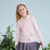 mettekids儿童100%羊绒衫2025春季新款女童粉色甜美翻领针织毛衣 商品缩略图1
