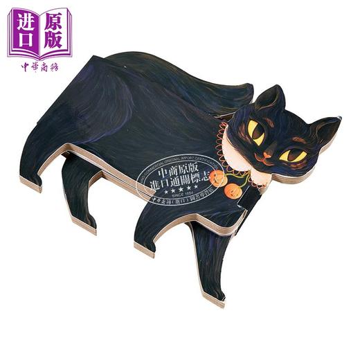 【中商原版】异形书 一只小黑猫 One Black Cat 英文原版 异形纸板书 儿童绘本 图画故事书 亲子读物 进口低幼童书 1-5岁 商品图1