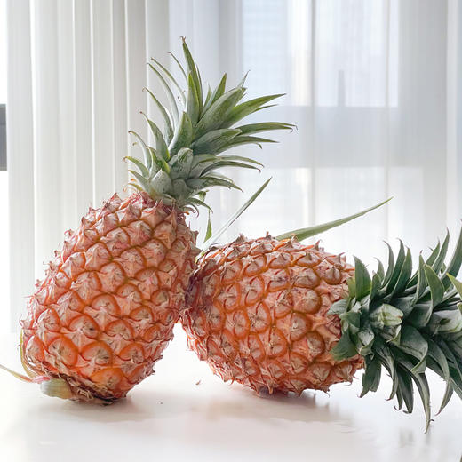 【海南金钻凤梨】 无需泡盐水不涩口不麻嘴 皮薄肉厚脆甜多汁 商品图2