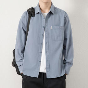 红览 七分袖/长袖春夏纯棉男士衬衫8855