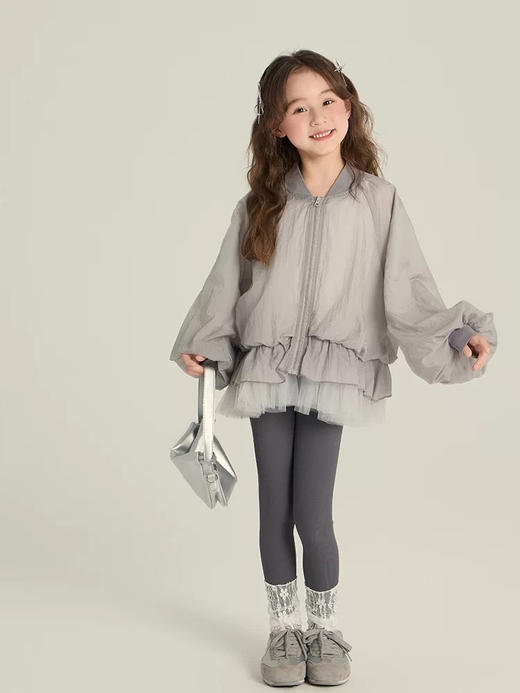 诠释夏日轻盈美学❗️SG超美花苞裙摆儿童外套泡泡袖棒球服 商品图10