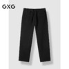 GXG男装 2024年秋季热卖GXG加绒黑色百搭长裤简约直筒休闲裤男 商品缩略图1