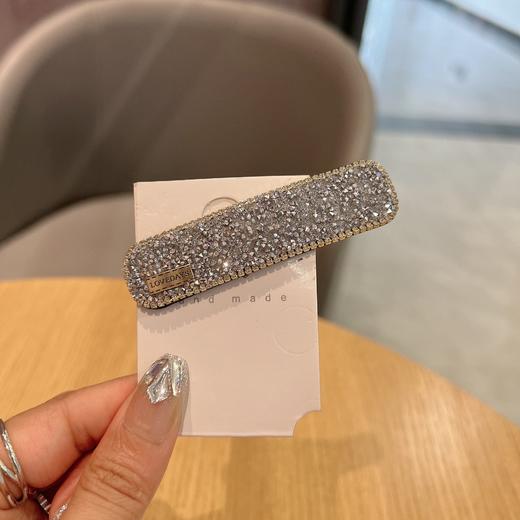 【19.9抢3件❗满钻一字发夹】法式满天星侧边夹，高级感时尚气质，前额刘海夹简约百搭bb夹掰掰发饰QQ 商品图8