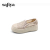 Safiya/索菲娅2025春夏百搭懒人编织透气亮片蕾丝渔夫鞋 SFD1112257 商品缩略图7
