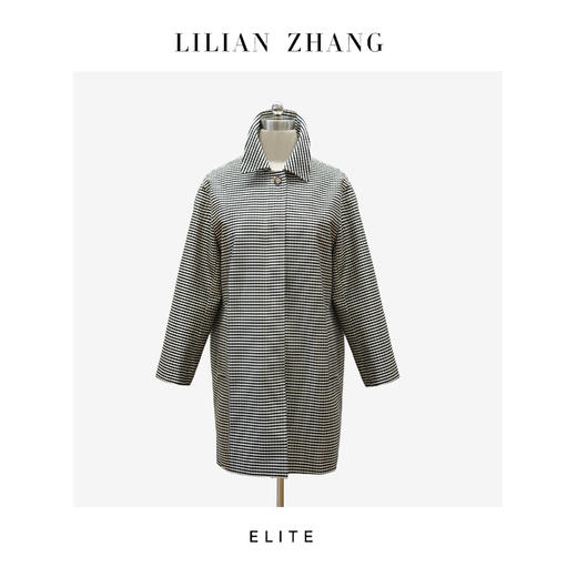 E系列-定制 ——“复古风尚”——英式老钱——经典格纹风衣外套 2507001 商品图0