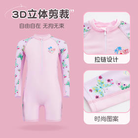 儿童泳衣夏季女童卡通短袖连体游泳衣女孩宝宝长款防晒速干泳装L-5XL