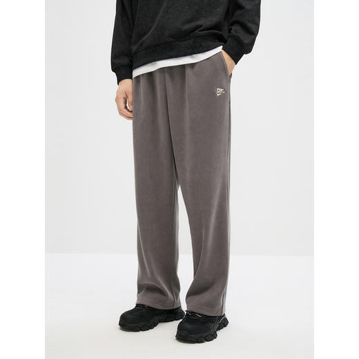 GXG男装 2024年秋季热卖GXG裤脚可抽绳刺绣休闲裤宽松长裤男爆款休闲裤 商品图3