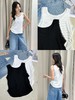 G5BX30150#拼蕾丝边收褶背心 商品缩略图0
