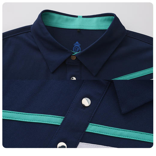 BOS-101B(PROSIMON高尔夫春夏男款拼接撞色短袖Polo衫) 商品图2