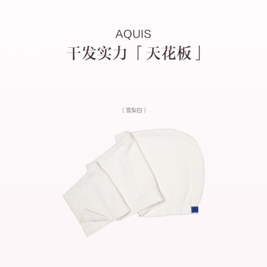 品牌直发 AQUIS Flip™Lisse 科技纤维干发帽 30x74cm 雪梨白 商品图0