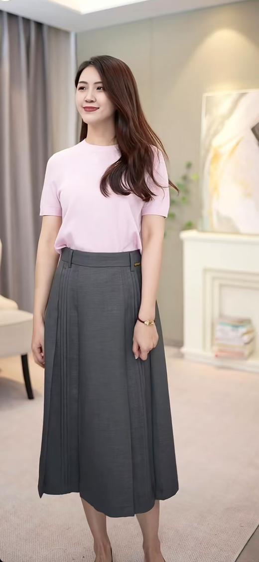 风琴佳人|设计感压褶半裙 商品图1