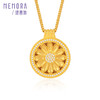 【热卖臻品】芳华-美人如花 太阳花黄金项链足金镶嵌钻石套链女士礼物MEMORA诗普琳LN015301 商品缩略图6
