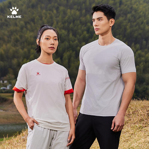 卡尔美2025新款国旗系列男女同款训练T恤 商品图3