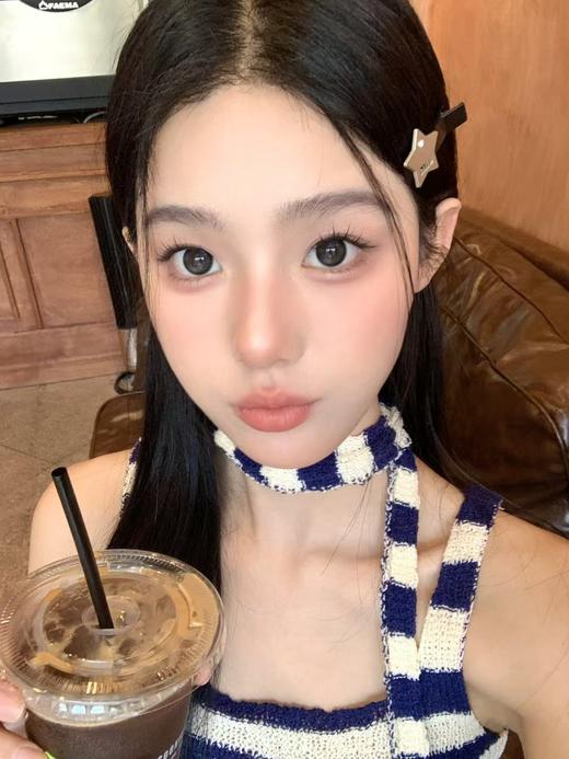 【大直径】PUFF GIRL-奶油小羊黑-14.5mm【半年抛 度数0-800度 含525/575】 商品图6