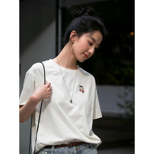 牧衣游原创哪吒刺绣纯棉T恤短袖限量福利款 今朝【不支持会员折】 商品图2