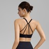 2025新品运动内衣女固定一体杯美背瑜伽服遮副乳防震瑜伽背心TL259 商品缩略图3
