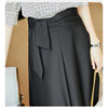 百媚生 黑色高腰遮胯显瘦系带中长款半身裙新款气质过膝裙子B802B 商品缩略图3