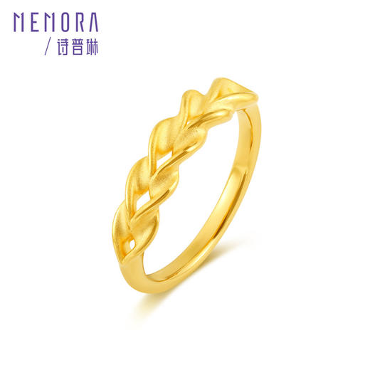 【积分抵值】高光系列黄金戒指简约足金戒指女士礼物MEMORA诗普琳LR419404、LR419405 商品图4