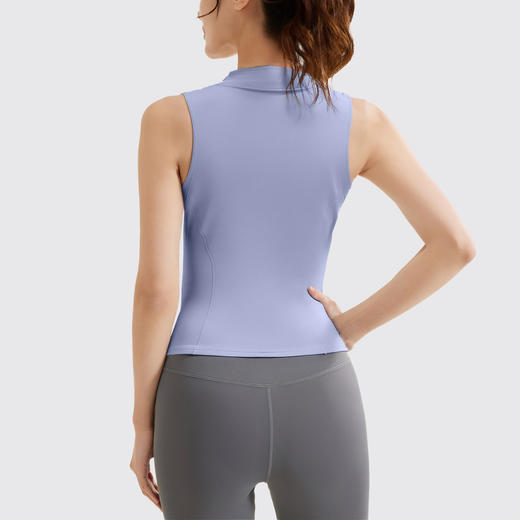 跃牌【瑜堂系列】新款立领无袖外套弹力修身透气显瘦运动外套JYMW041 商品图2