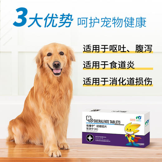 保灵胃溃宁长维宁硫糖铝片猫狗宠物肠胃炎症吐黄水胃炎胃溃疡止吐 商品图1