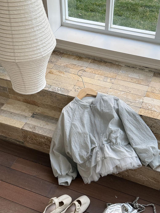 诠释夏日轻盈美学❗️SG超美花苞裙摆儿童外套泡泡袖棒球服 商品图5