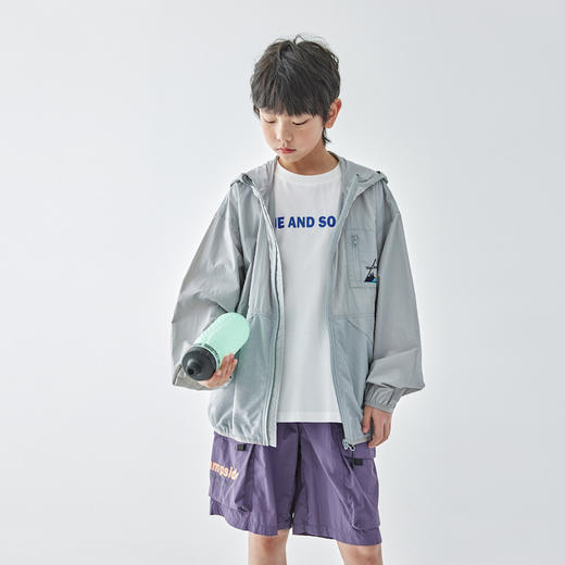 蓝汽水 2025春夏第二波新品轻薄网格防晒服878B256019JY 商品图2