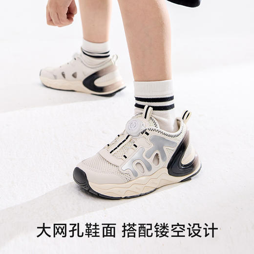 卡特兔儿童运动鞋男童2025夏季旋钮鞋防滑透气女童跑步鞋宝宝凉鞋 商品图4