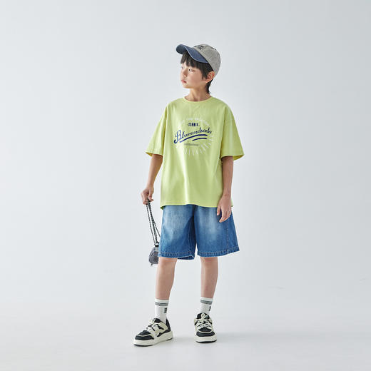 蓝汽水 2025春夏第二波新品印花短袖T恤860B256025JY 商品图1