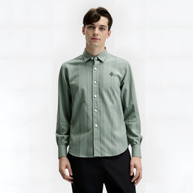 佐丹奴BM男装25年新款棉麻长袖衬衫13045462