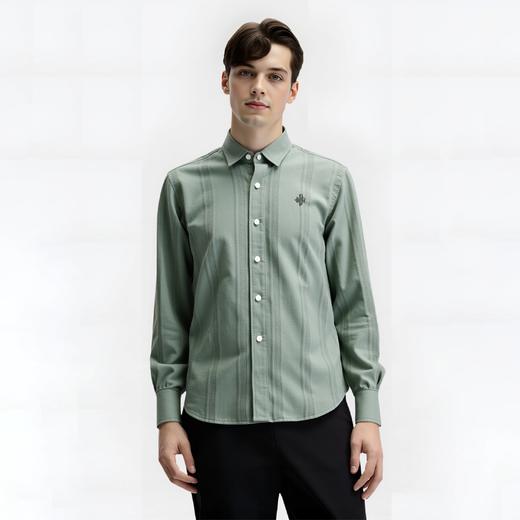 佐丹奴BM男装25年新款棉麻长袖衬衫13045462 商品图0