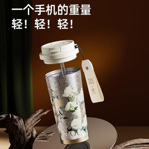 GERM梵高钛杯保温杯水杯 500ML玫瑰 商品图3