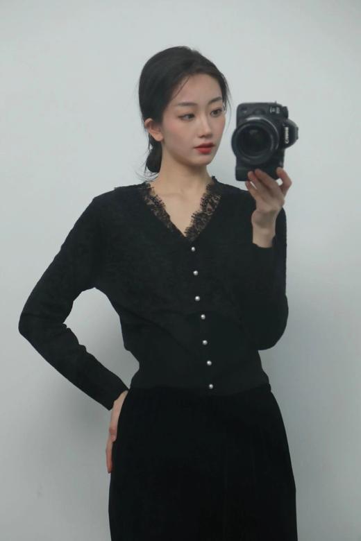 LPIUTY品牌直发！桑蚕丝羊毛蕾丝打底衫 B016839 商品图4