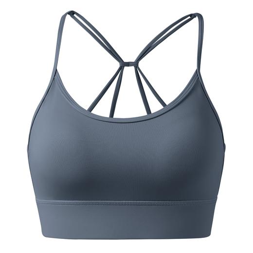 2025新品运动内衣女固定一体杯美背瑜伽服遮副乳防震瑜伽背心TL259 商品图4