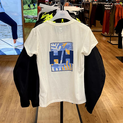 HELLY HANSEN/HH 海丽汉森 女士防晒UPF40正反面印花圆领短袖T恤 商品图2