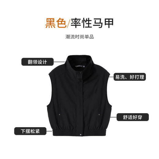 【商场同款】CNI5391“率性马甲”  时尚好搭单品 易打理 商品图8